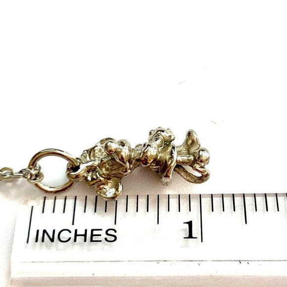 Vintage Disney Minnie Mouse Charm Pendant Necklace 18" Chain Disneyana - Picture 10 of 11